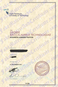 Diploma - Cape Peninsula