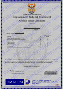 matric certificate (2012-2015)