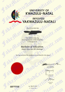 Degree - Kwa-Zulu Natal University