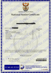 matric certificate (2010-2011)