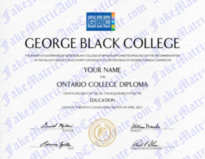 Diploma - George Black College